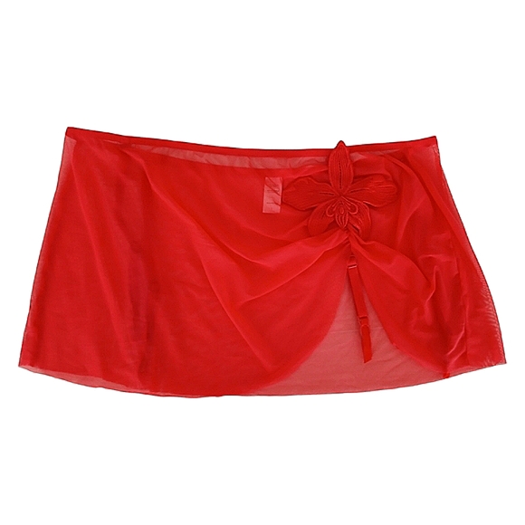 Victoria's Secret Red Polka Dot Lingerie Set Garter Belt Pin Up Size 34B L Retro - Picture 14 of 16